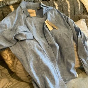 Mens Bruno linen shirt